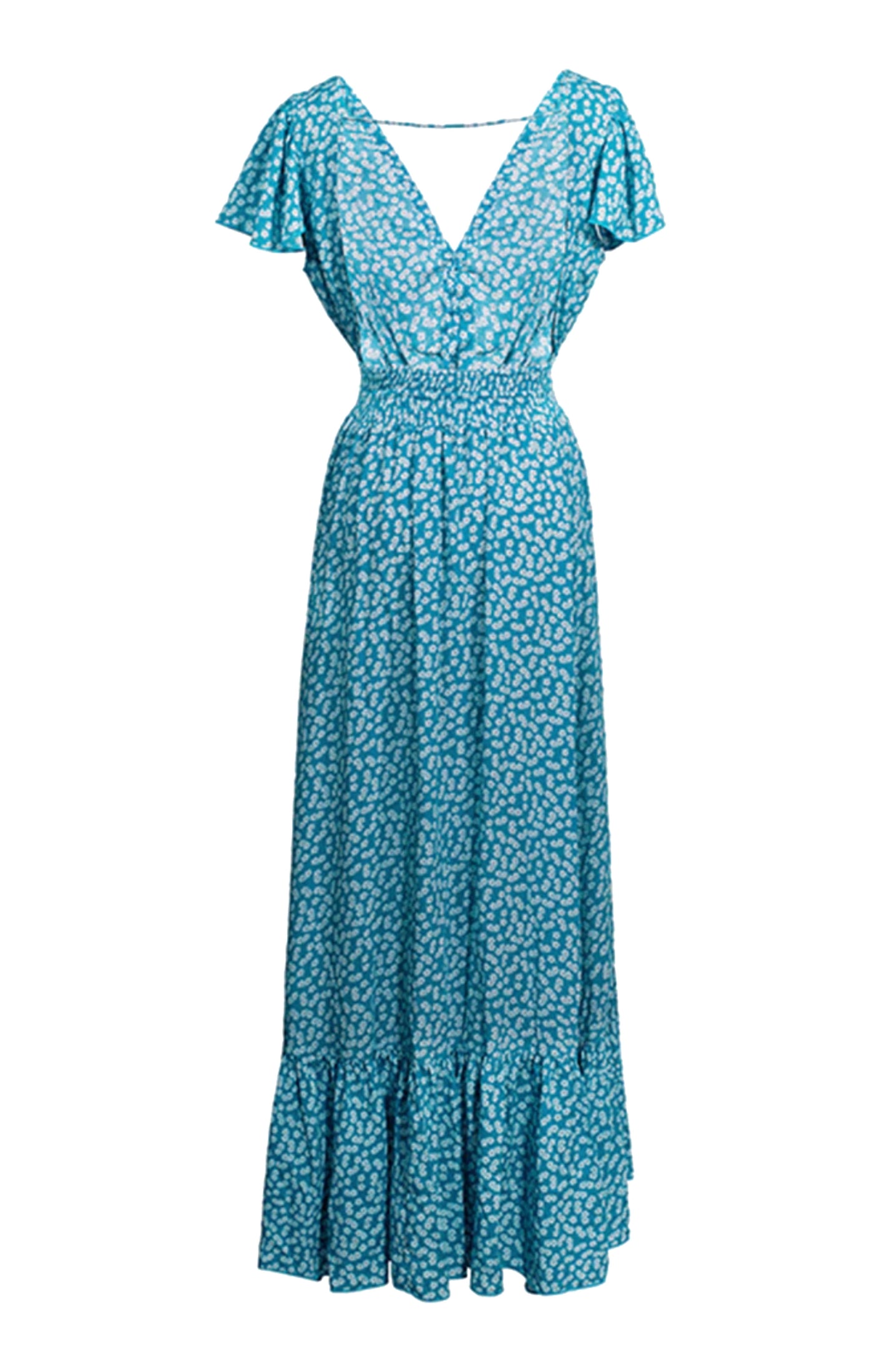 Francis Floral Maxi Dress Blue - Black Coral xo